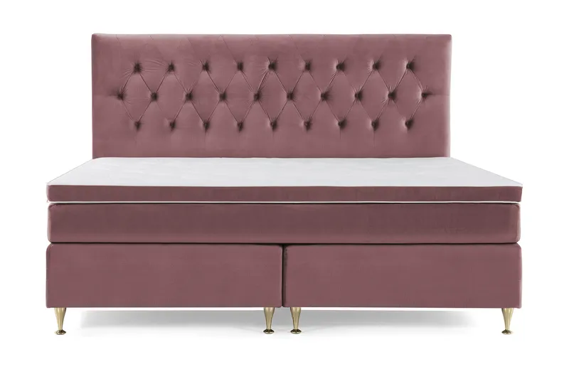 Royal Velvet Kontinentalsäng 210x210 cm - Rosa - Möbler - Säng - Kontinentalsäng