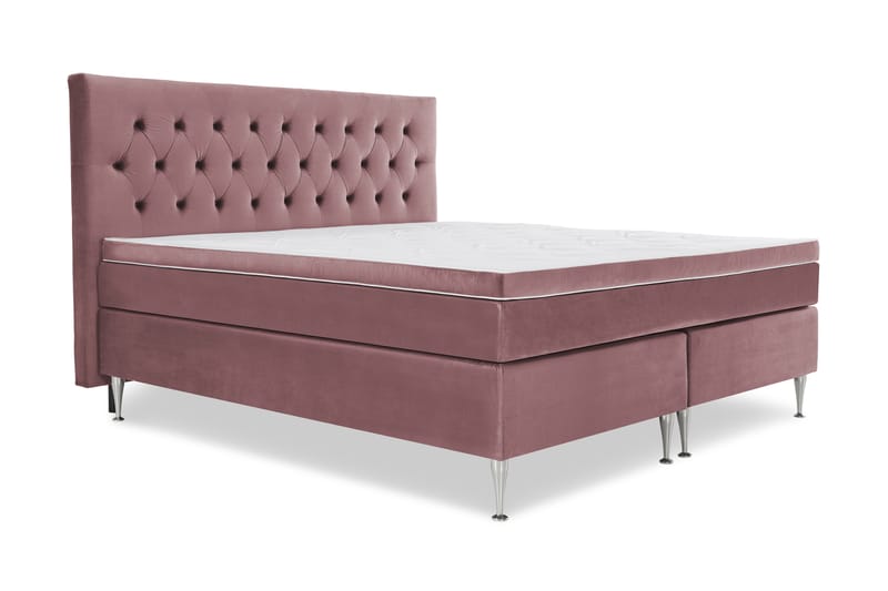 Royal Velvet Kontinentalsäng 210x210 cm - Rosa - Möbler - Säng - Komplett sängpaket