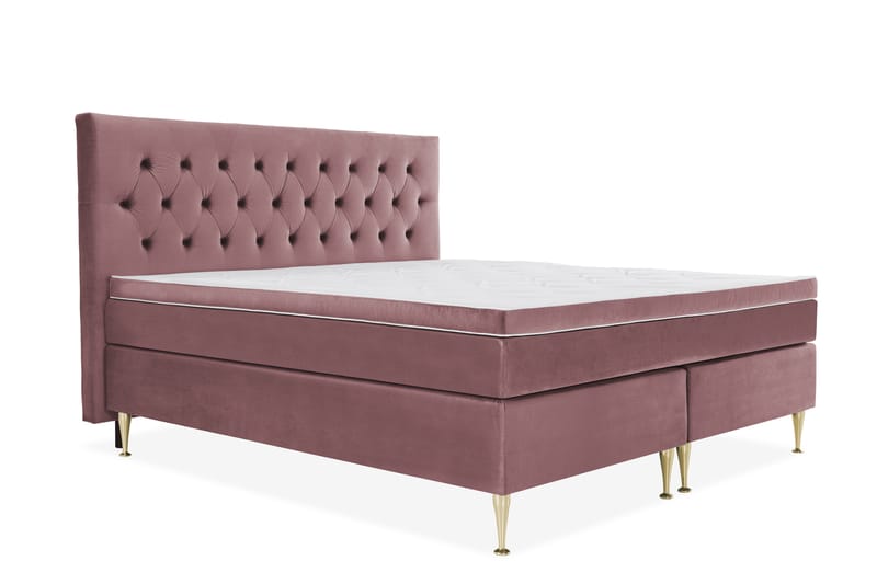 Royal Velvet Kontinentalsäng 210x210 cm - Rosa - Möbler - Säng - Komplett sängpaket