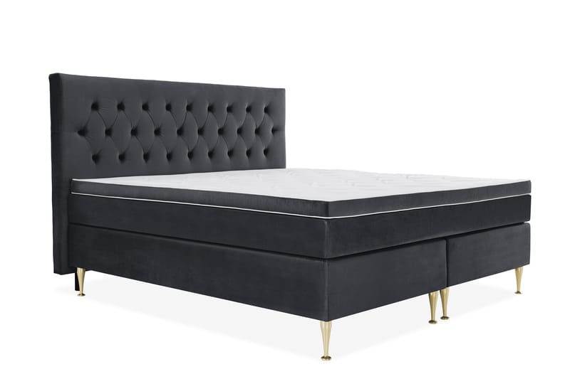 Royal Velvet Kontinentalsäng 210x210 cm - Svart - Möbler - Säng - Komplett sängpaket