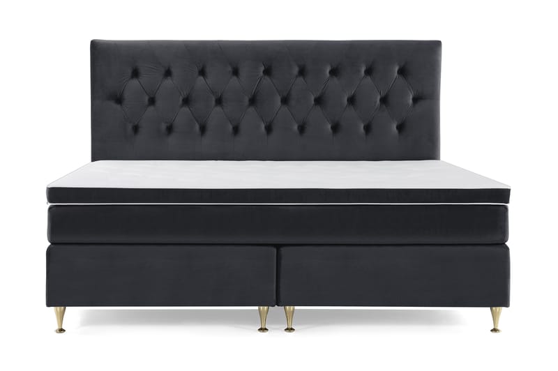 Royal Velvet Kontinentalsäng 210x210 cm - Svart - Möbler - Säng - Komplett sängpaket