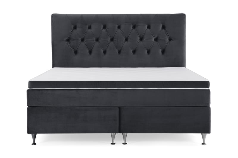 Royal Velvet Kontinentalsäng 210x210 cm - Svart - Möbler - Säng - Kontinentalsäng