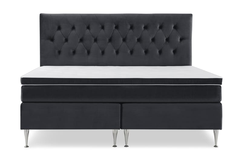 Royal Velvet Kontinentalsäng 210x210 cm - Svart - Möbler - Säng - Komplett sängpaket