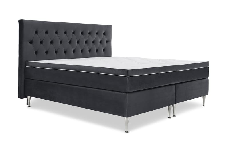 Royal Velvet Kontinentalsäng 210x210 cm - Svart - Möbler - Säng - Komplett sängpaket