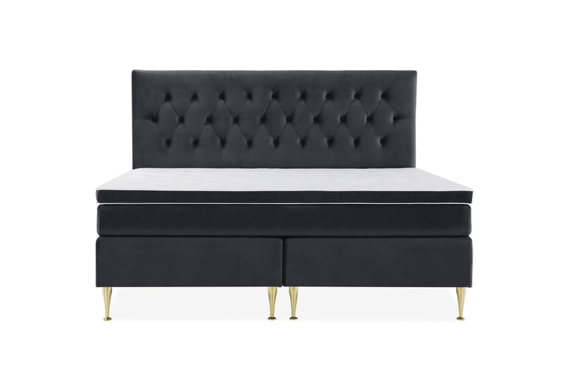 Royal Velvet Kontinentalsäng 210x210 cm - Svart - Möbler - Säng - Komplett sängpaket