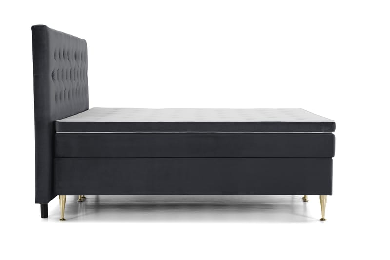 Royal Velvet Kontinentalsäng 210x210 cm - Svart - Möbler - Säng - Kontinentalsäng