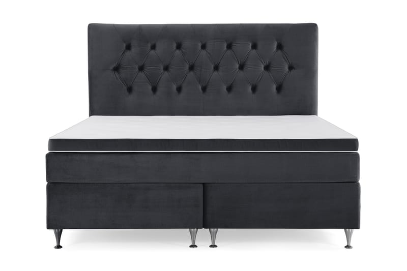 Royal Velvet Kontinentalsäng 210x210 cm - Svart - Möbler - Säng - Kontinentalsäng