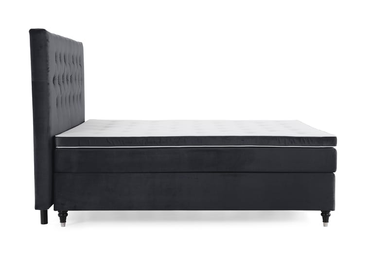 Royal Velvet Kontinentalsäng 210x210 cm - Svart - Möbler - Säng - Komplett sängpaket