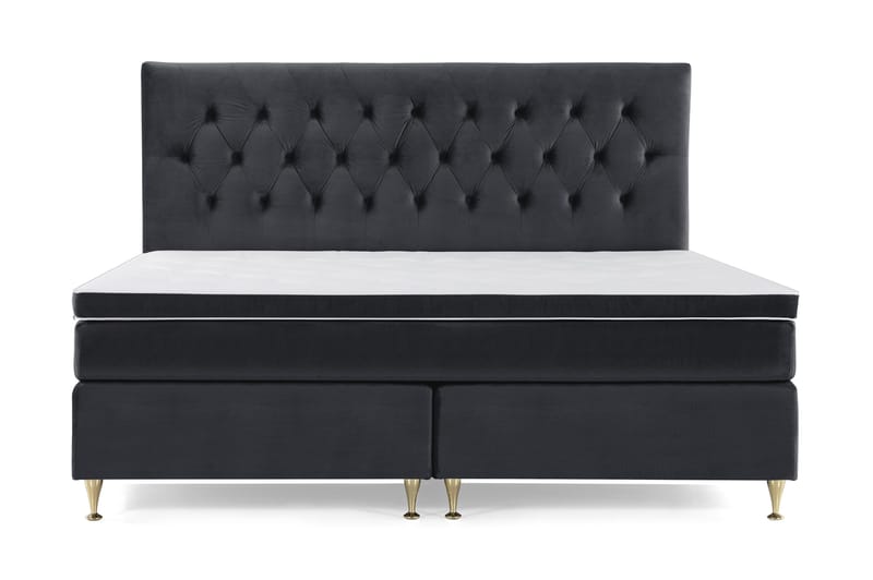 Royal Velvet Kontinentalsäng 210x210 cm - Svart - Möbler - Säng - Kontinentalsäng