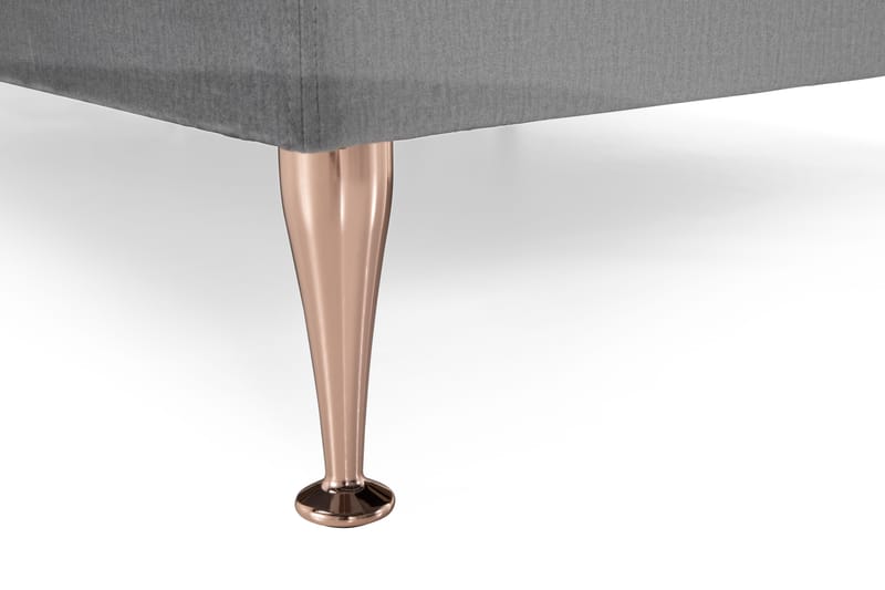 Royal Velvet Kontinentalsäng160x200 cm - Ljusgrå - Möbler - Säng - Kontinentalsäng