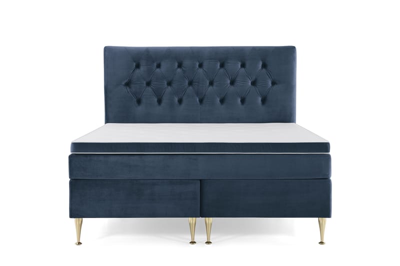 Royal Velvet Kontinentalsäng160x200 cm - Mörkblå - Möbler - Säng - Kontinentalsäng