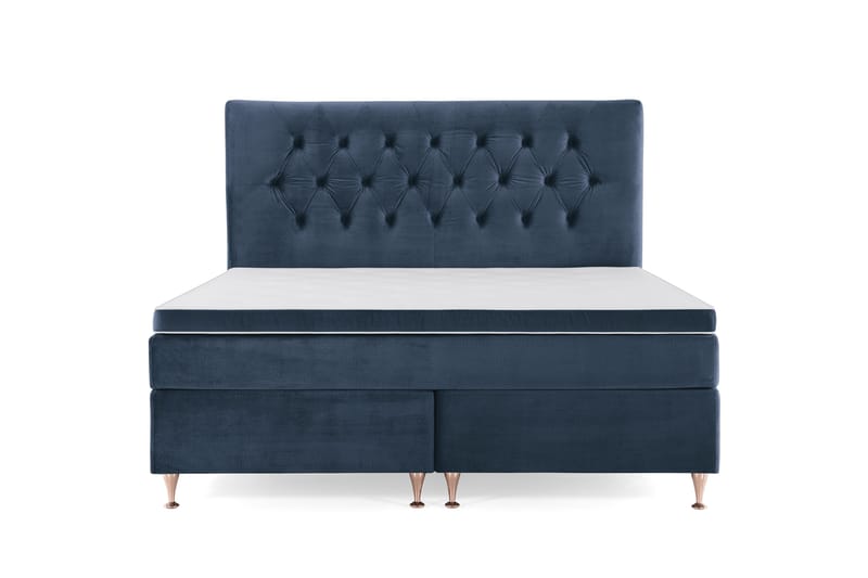 Royal Velvet Kontinentalsäng160x200 cm - Mörkblå - Möbler - Säng - Kontinentalsäng