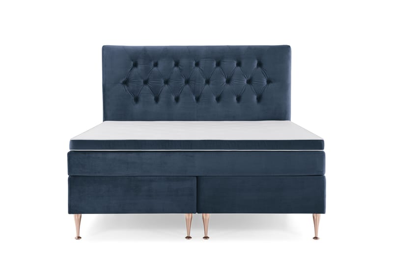 Royal Velvet Kontinentalsäng160x200 cm - Mörkblå - Möbler - Säng - Kontinentalsäng