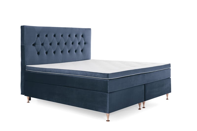Royal Velvet Kontinentalsäng160x200 cm - Mörkblå - Möbler - Säng - Komplett sängpaket