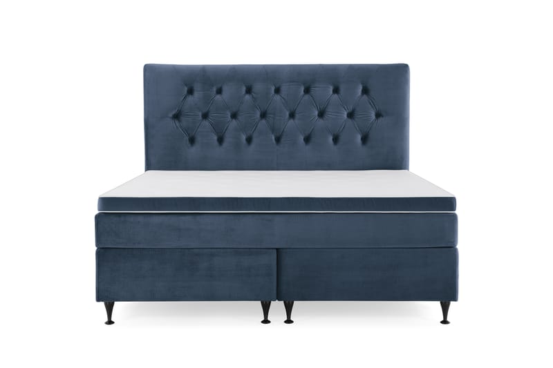 Royal Velvet Kontinentalsäng160x200 cm - Mörkblå - Möbler - Säng - Komplett sängpaket