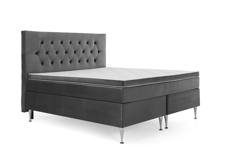 Royal Velvet Kontinentalsäng160x200 cm - Mörkgrå - Möbler - Säng - Komplett sängpaket