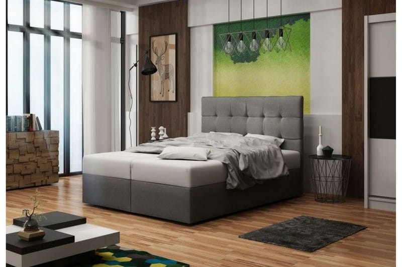 Sabrina Sängpaket 180x200 - Grå - Möbler - Säng - Kontinentalsäng