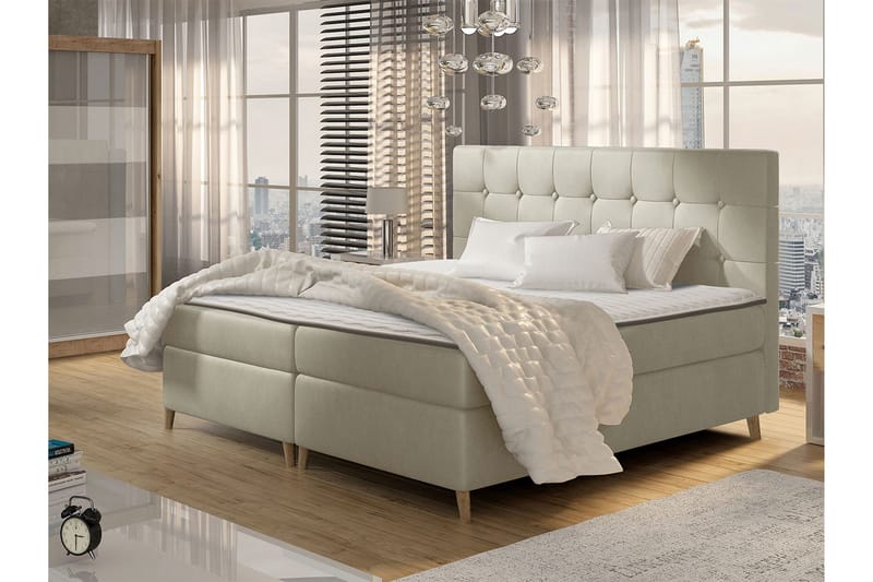 Sandham Kontinentalsäng 120x200 cm - Beige - Möbler - Säng - Kontinentalsäng