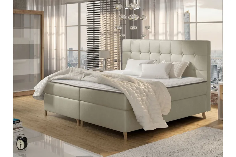 Sandham Kontinentalsäng 140x200 cm - Beige - Möbler - Säng - Kontinentalsäng