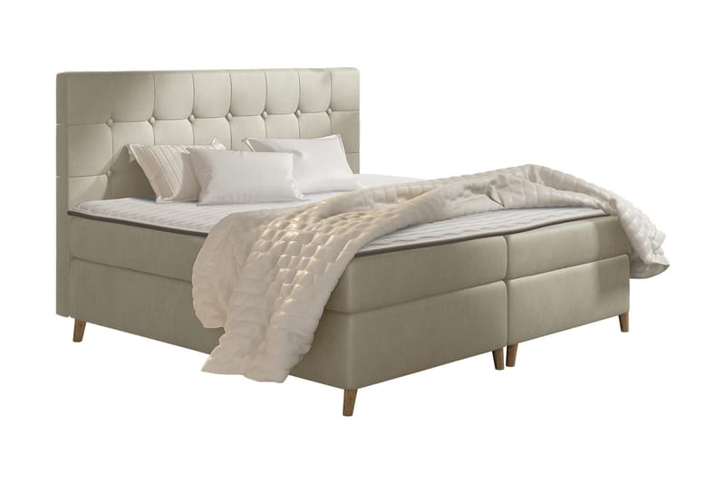 Sandham Kontinentalsäng 160x200 cm - Beige - Möbler - Säng - Kontinentalsäng