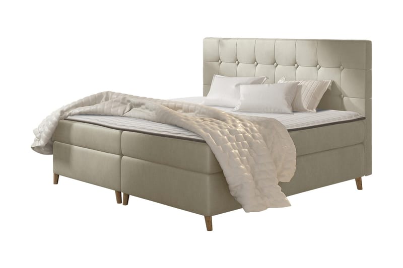 Sandham Kontinentalsäng 200x200 cm - Beige - Möbler - Säng - Kontinentalsäng