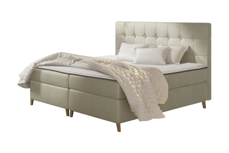 Sandham Kontinentalsäng 200x200 cm - Beige - Möbler - Säng - Kontinentalsäng