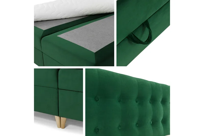 Sandham Kontinentalsäng 200x200 cm - Beige - Möbler - Säng - Kontinentalsäng