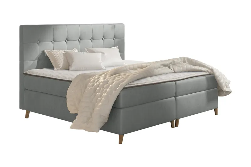 Sandham Kontinentalsäng 200x200 cm, Grå