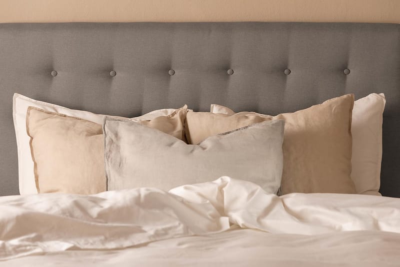 Scarlett Komplett Sängpaket 120x200 cm med skummadrass - Grå - Möbler - Säng - Kontinentalsäng