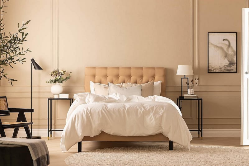 Scarlett Kontinentalsäng 120x200 Memorymadrass - Beige - Möbler - Säng - Kontinentalsäng