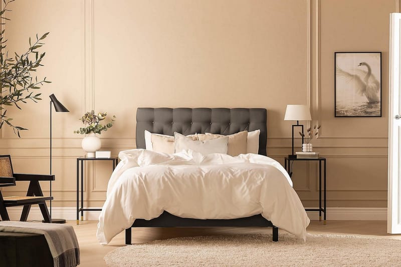 Scarlett Kontinentalsäng 120x200 Skummadrass - Mörkgrå - Möbler - Säng - Kontinentalsäng