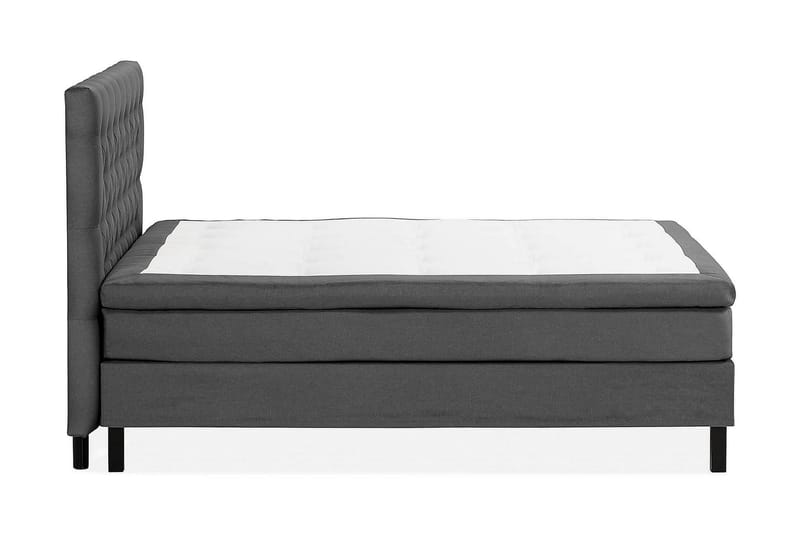 Scarlett Kontinentalsäng 150x200 Latexmadrass - Mörkgrå - Komplett sängpaket - Kontinentalsäng