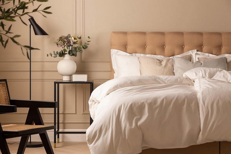 Scarlett Kontinentalsäng 150x200 Skummadrass - Beige - Möbler - Säng - Komplett sängpaket
