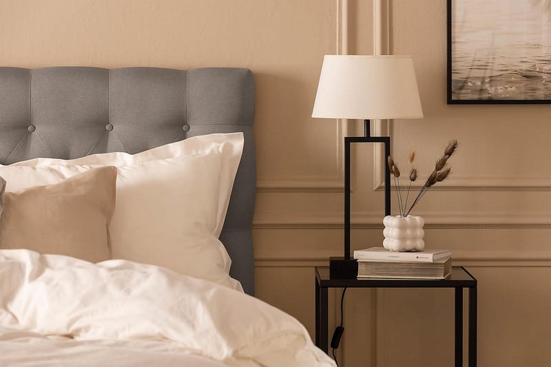 Scarlett Kontinentalsäng 180x200 Memorymadrass - Grå - Möbler - Säng - Kontinentalsäng