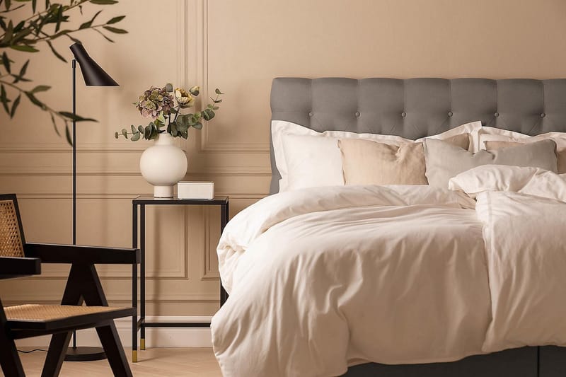 Scarlett Kontinentalsäng 180x200 Memorymadrass - Grå - Möbler - Säng - Kontinentalsäng