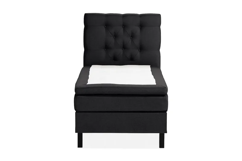 Scarlett Kontinentalsäng 90x200 Memorymadrass, Svart