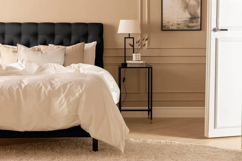 Scarlett Kontinentalsäng 90x200 Memorymadrass - Svart - Möbler - Säng - Kontinentalsäng