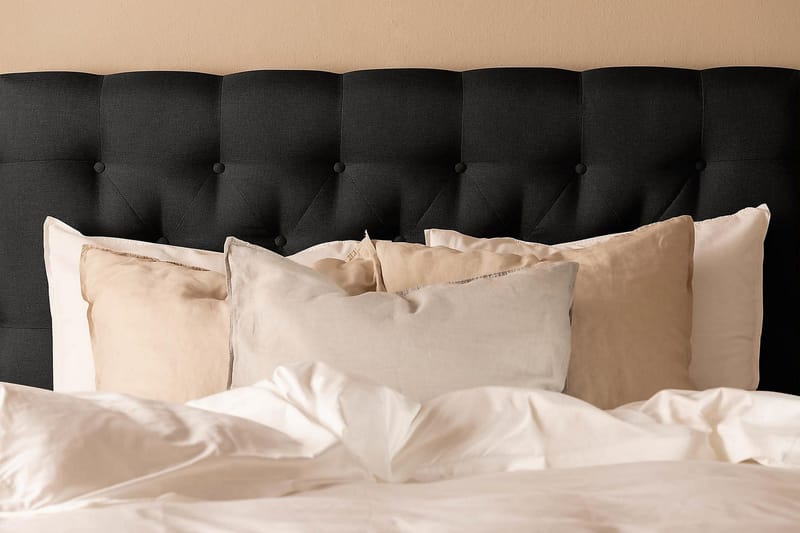 Scarlett Kontinentalsäng 90x200 Memorymadrass - Svart - Möbler - Säng - Kontinentalsäng