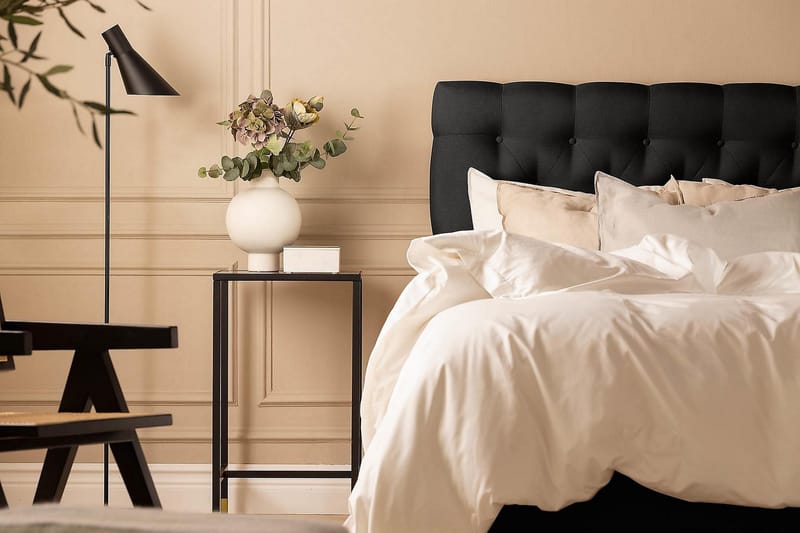 Scarlett Kontinentalsäng 90x200 Memorymadrass - Svart - Möbler - Säng - Kontinentalsäng