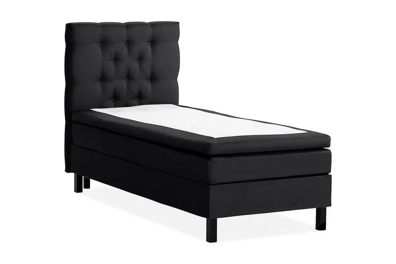 Scarlett Kontinentalsäng 90x200 Memorymadrass - Svart - Möbler - Säng - Kontinentalsäng