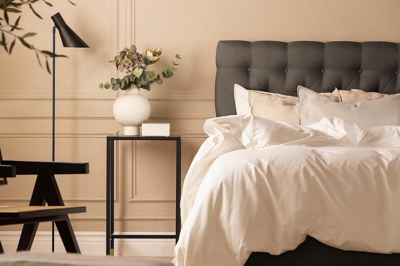 Scarlett Kontinentalsäng 90x200 Skummadrass - Mörkgrå - Möbler - Säng - Kontinentalsäng