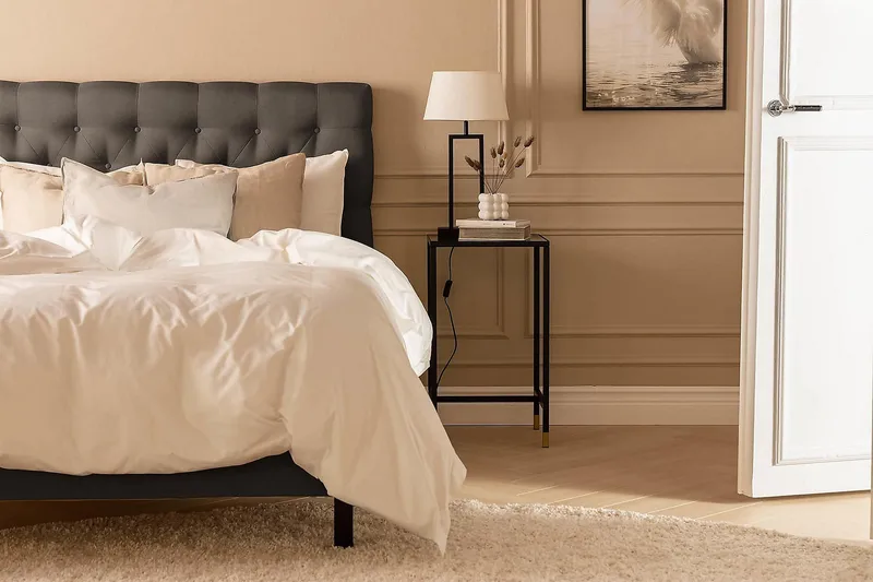 Scarlett Kontinentalsäng 90x200 Skummadrass - Mörkgrå - Möbler - Säng - Kontinentalsäng