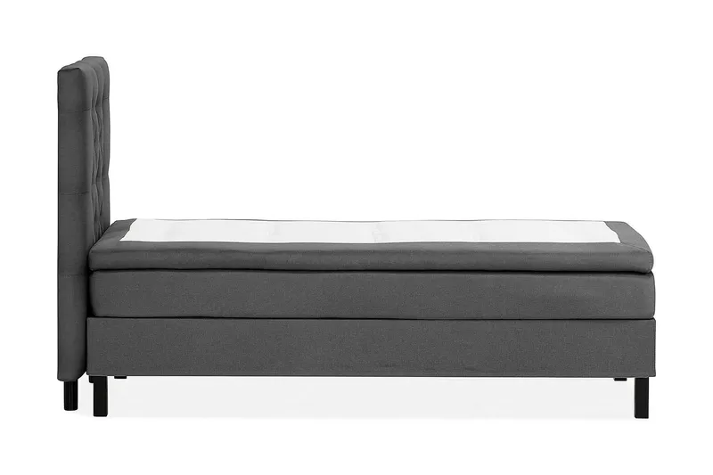 Scarlett Kontinentalsäng 90x200 Skummadrass - Mörkgrå - Möbler - Säng - Kontinentalsäng