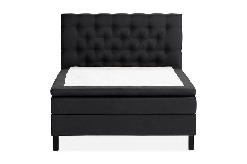Scarlett Sängpaket 120x200 Latexmadrass - Djuphäftad gavel Svart - Möbler - Säng - Komplett sängpaket