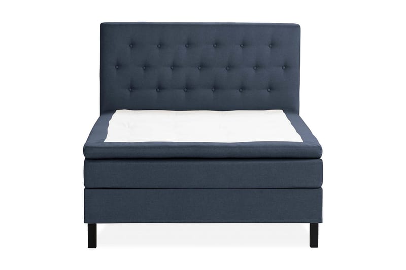 Scarlett Sängpaket 120x200 Latexmadrass - Knappad gavel Blå - Möbler - Säng - Kontinentalsäng