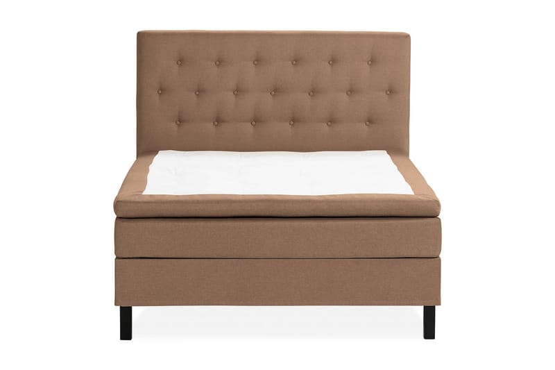Scarlett Sängpaket 120x200 Latexmadrass - Knappad gavel Brun - Möbler - Säng - Kontinentalsäng