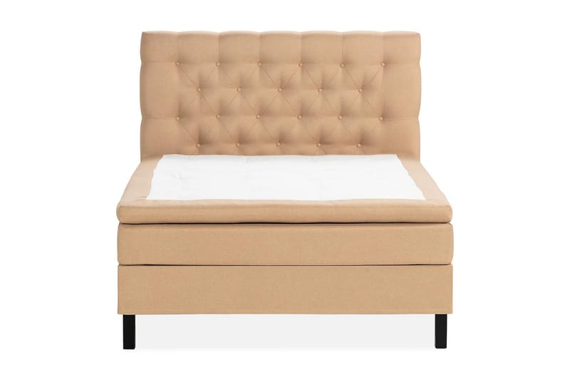 Scarlett Sängpaket 120x200 Skummadrass - Djuphäftad gavel Beige - Möbler - Säng - Kontinentalsäng
