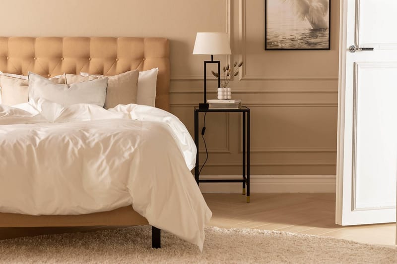 Scarlett Sängpaket 120x200 Skummadrass - Djuphäftad gavel Beige - Möbler - Säng - Kontinentalsäng