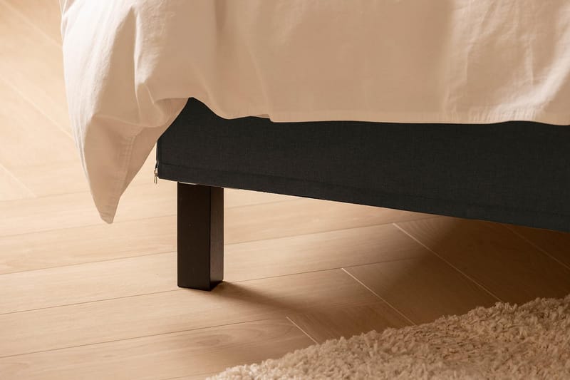 Scarlett Sängpaket 120x200 Skummadrass - Knappad gavel Mörkgrå - Möbler - Säng - Kontinentalsäng