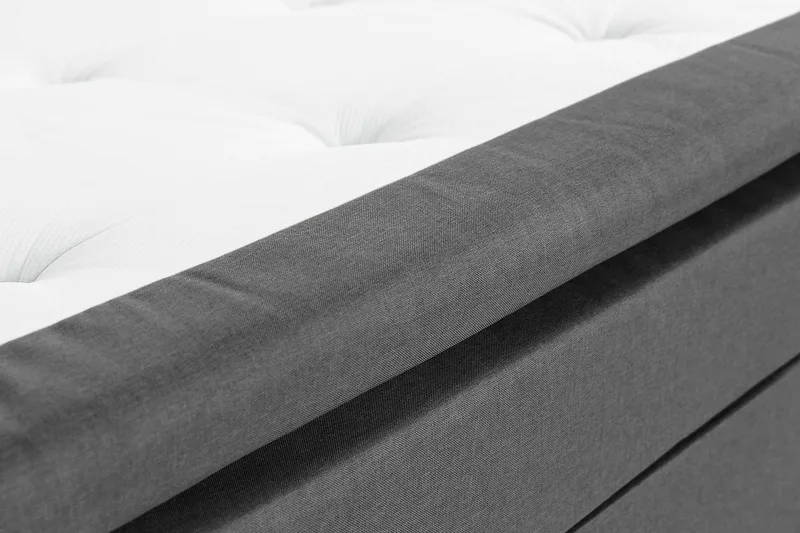 Scarlett Sängpaket 120x200 Skummadrass - Knappad gavel Mörkgrå - Möbler - Säng - Kontinentalsäng